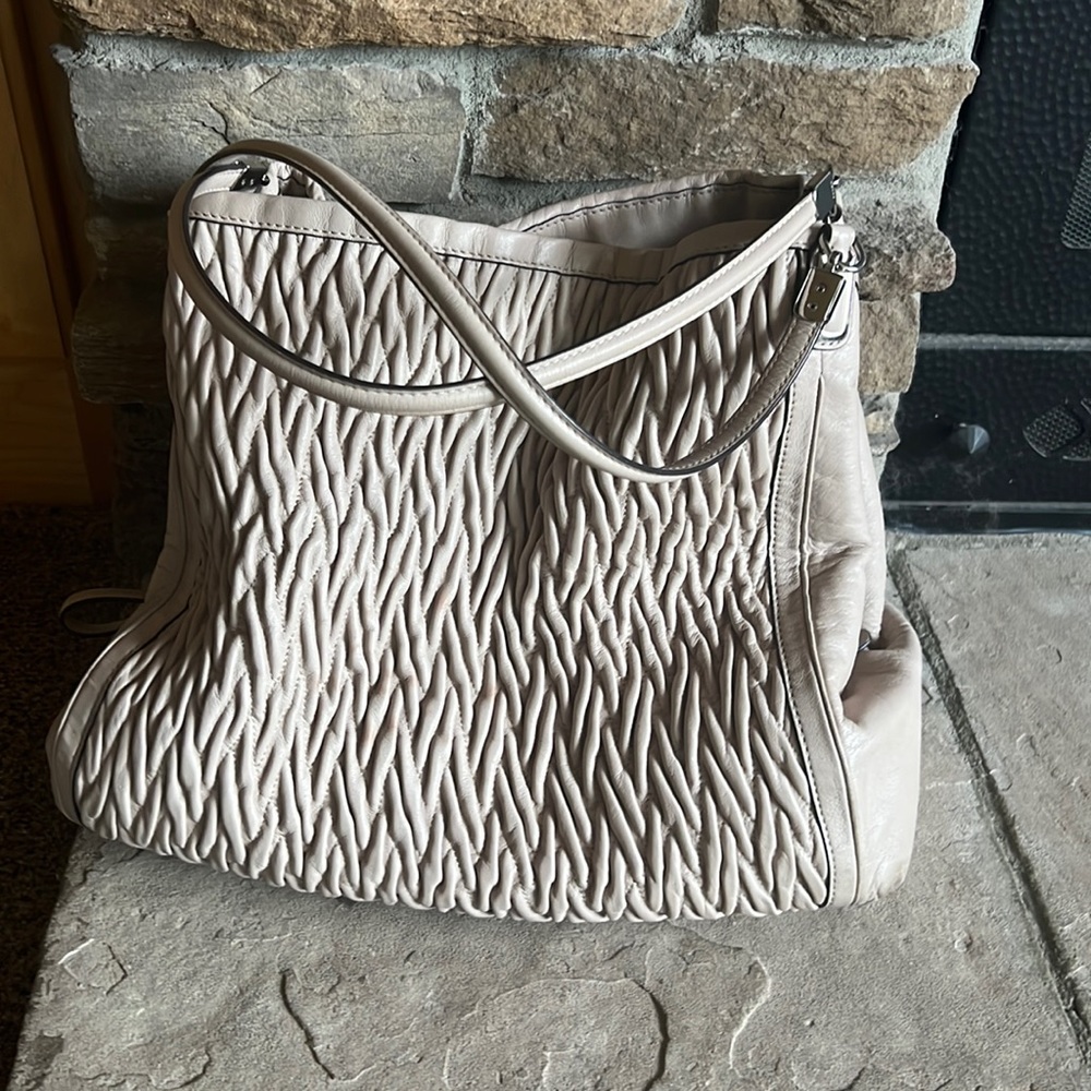 Coach tan large purse
